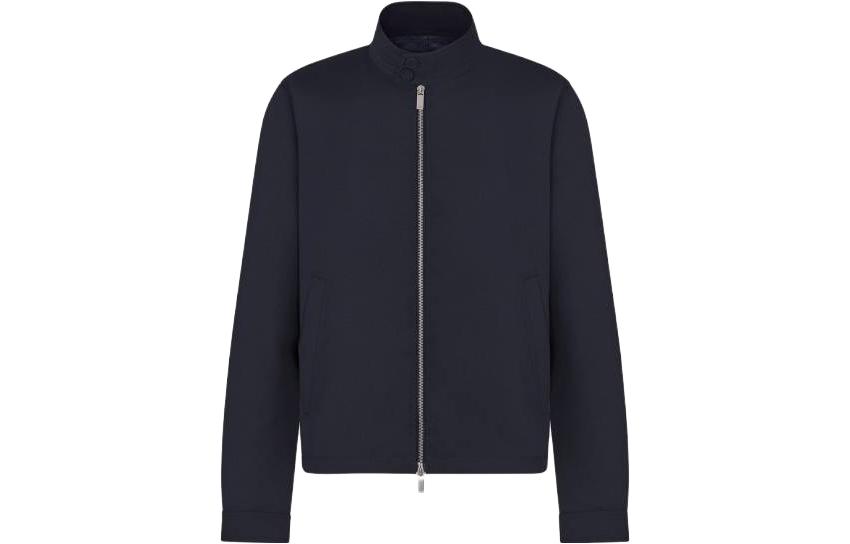 Order DIOR FW23 純色海軍藍拉鍊外套 113C440A5885-C540