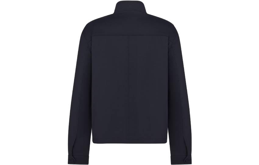 Lookbook DIOR FW23 純色海軍藍拉鍊外套 113C440A5885-C540
