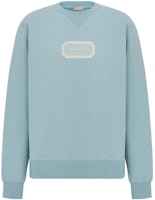 DIOR FW23 Solid Logo Embroidered Ribbed Sweatshirt. 343J694A0531-C581 DIOR FW23 Solid Logo Embroidered Ribbed Sweatshirt. 343J694A0531-C581