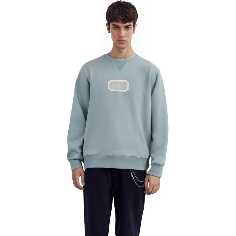 Purchase DIOR FW23 ロゴ刺繍入りリブスウェットシャツ 343J694A0531-C581