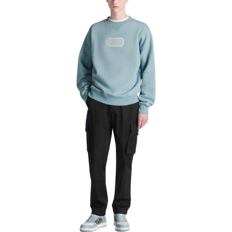 Details for DIOR FW23 ロゴ刺繍入りリブスウェットシャツ 343J694A0531-C581