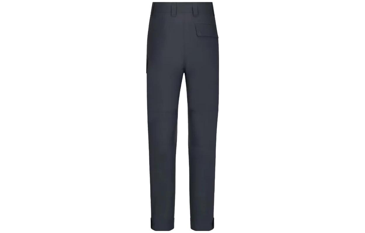 Lookbook DIOR FW23 深蓝色直筒宽松休闲长裤 293C174A5573-C540