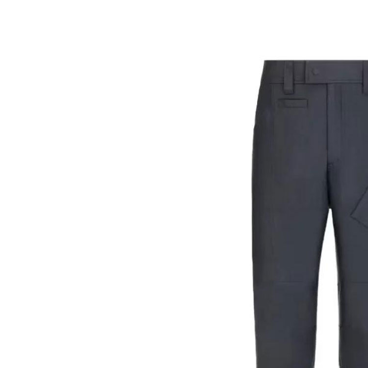 Cheap DIOR FW23 深蓝色直筒宽松休闲长裤 293C174A5573-C540