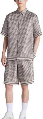 DIOR FW23 Pantalones Cortos Ajustados Casual Gris con Rayas y Letras Estampadas 013C121B4751-C881 Shop DIOR FW23 Pantalones Cortos Ajustados Casual Gris con Rayas y Letras Estampadas 013C121B4751-C881