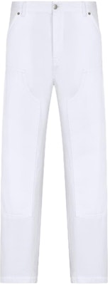 DIOR FW23 Jeans Putih Mid-Rise Straight-Leg dengan Kancing. 413D180A352X-C000 Order DIOR FW23 Jeans Putih Mid-Rise Straight-Leg dengan Kancing. 413D180A352X-C000