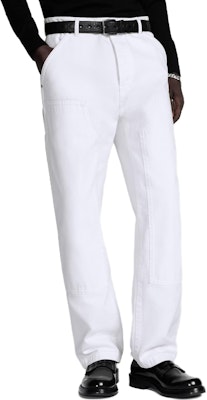 DIOR FW23 Jeans Putih Mid-Rise Straight-Leg dengan Kancing. 413D180A352X-C000 Shop DIOR FW23 Jeans Putih Mid-Rise Straight-Leg dengan Kancing. 413D180A352X-C000