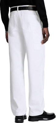 DIOR FW23 Jeans Putih Mid-Rise Straight-Leg dengan Kancing. 413D180A352X-C000 Purchase DIOR FW23 Jeans Putih Mid-Rise Straight-Leg dengan Kancing. 413D180A352X-C000