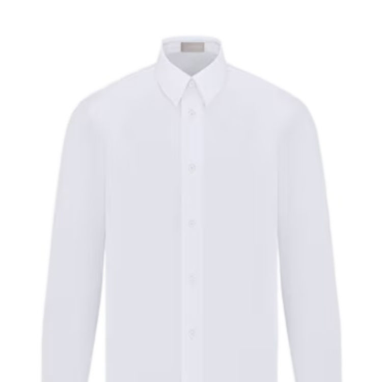 DIOR FW23  White Solid Color Long-Sleeve Casual Shirt. 013C547E1581-C000 圖 7