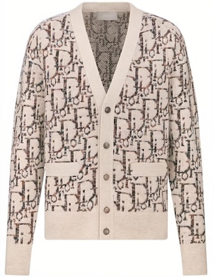 DIOR FW23 Sweater Rajut V-Neck Wool Oblique Jacquard Khaki. 213M233AT662-C187 Buy DIOR FW23 Sweater Rajut V-Neck Wool Oblique Jacquard Khaki. 213M233AT662-C187