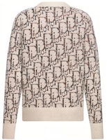 DIOR FW23 Sweater Rajut V-Neck Wool Oblique Jacquard Khaki. 213M233AT662-C187 Lookbook DIOR FW23 Sweater Rajut V-Neck Wool Oblique Jacquard Khaki. 213M233AT662-C187