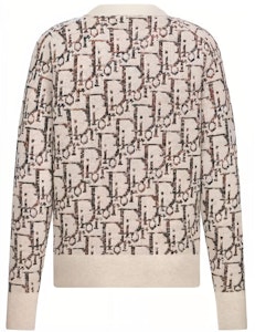 DIOR FW23 羊毛 Oblique 提花 V領針織毛衣 卡其色 213M233AT662-C187 Lookbook DIOR FW23 羊毛 Oblique 提花 V領針織毛衣 卡其色 213M233AT662-C187