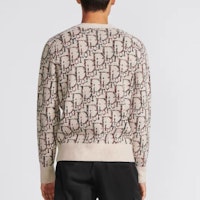 DIOR FW23 Sweater Rajut V-Neck Wool Oblique Jacquard Khaki. 213M233AT662-C187 Purchase DIOR FW23 Sweater Rajut V-Neck Wool Oblique Jacquard Khaki. 213M233AT662-C187