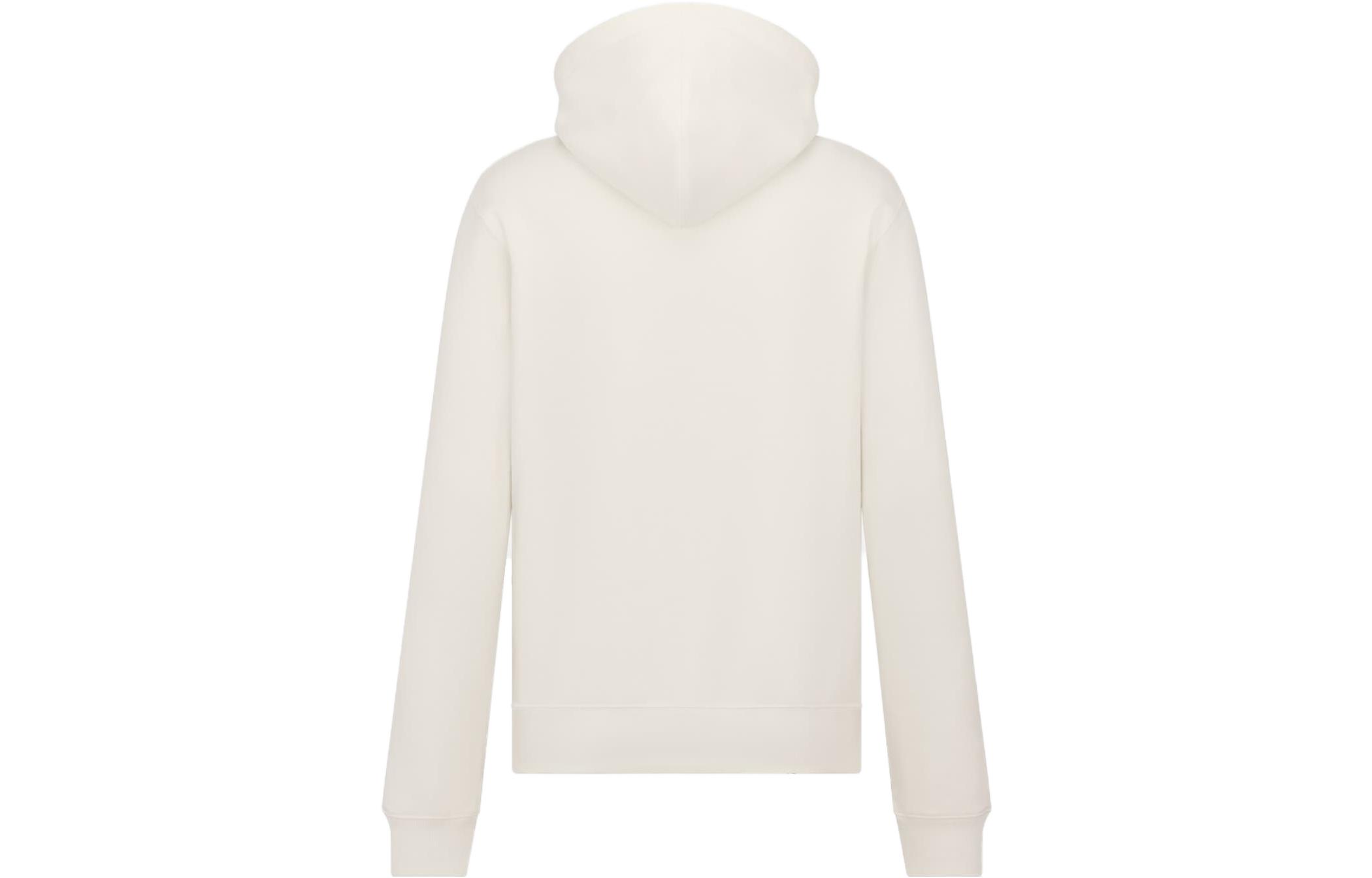 DIOR FW23 Beige  Hoodie with Solid Color and Embroidered Lettering. 343J698A0531-C087 圖 3