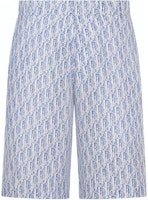DIOR FW23 Blue Letter Logo Printed Straight Casual Shorts Men. 013C121B5872-C580 DIOR FW23 Blue Letter Logo Printed Straight Casual Shorts Men. 013C121B5872-C580