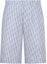 Buy 디올 FW23 블루 레터 로고 프린트 스트레이트 캐주얼 반바지 남성. 013C121B5872-C580