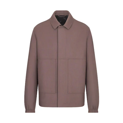 DIOR FW23 Brown Solid Zip-Up Straight-Cut Long-Sleeve Jacket 343C435A5954-C710