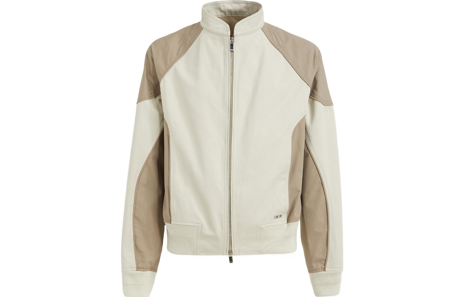 DIOR FW23 Colorblock Zip-Up Jacket Multicolor Long Sleeve Jacket 393C4305833-C881