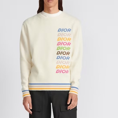 ディオール FW23 カラフルロゴ刺繍クルーネックスウェット メンズ オフホワイト. 413M649AT77-4C087 Shop ディオール FW23 カラフルロゴ刺繍クルーネックスウェット メンズ オフホワイト. 413M649AT77-4C087