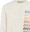 Cheap ディオール FW23 カラフルロゴ刺繍クルーネックスウェット メンズ オフホワイト. 413M649AT77-4C087