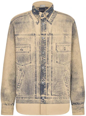 DIOR FW23 仿舊米色長袖襯衫 男款 413D588A353X-C185 Buy DIOR FW23 仿舊米色長袖襯衫 男款 413D588A353X-C185