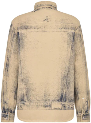 DIOR FW23 仿舊米色長袖襯衫 男款 413D588A353X-C185 Lookbook DIOR FW23 仿舊米色長袖襯衫 男款 413D588A353X-C185