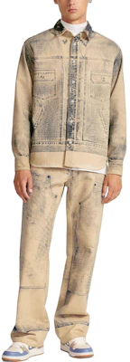 DIOR FW23 仿舊米色長袖襯衫 男款 413D588A353X-C185 Shop DIOR FW23 仿舊米色長袖襯衫 男款 413D588A353X-C185