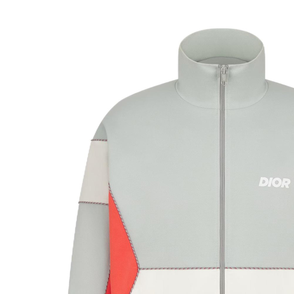 Sizing Dior FW23 拼色Logo拉鍊外套 灰色 393J431A0776-C680