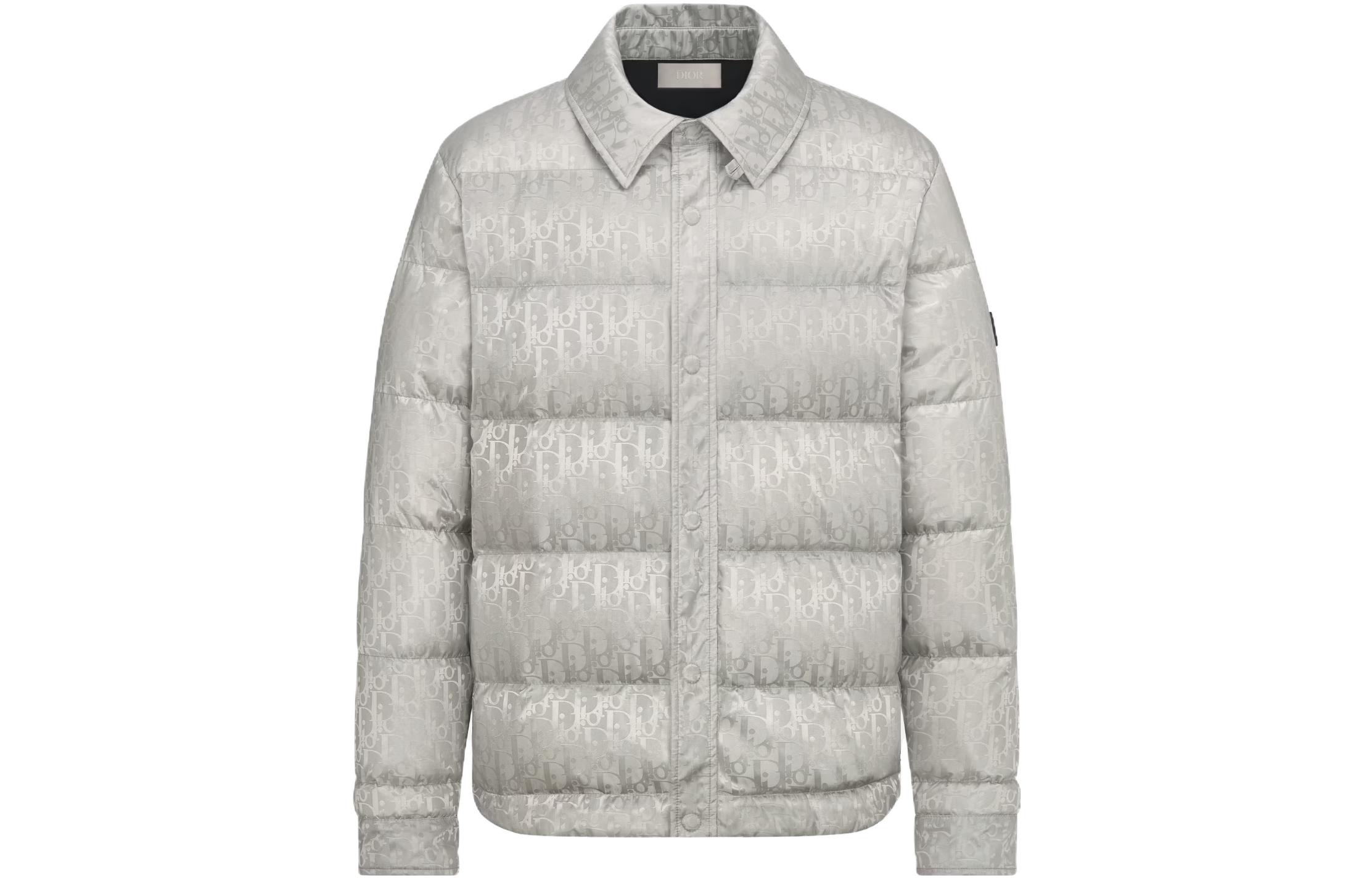 DIOR FW23 Monogram Quilted Long Sleeve Jacket Grey 293C436A446-2C889 圖 2