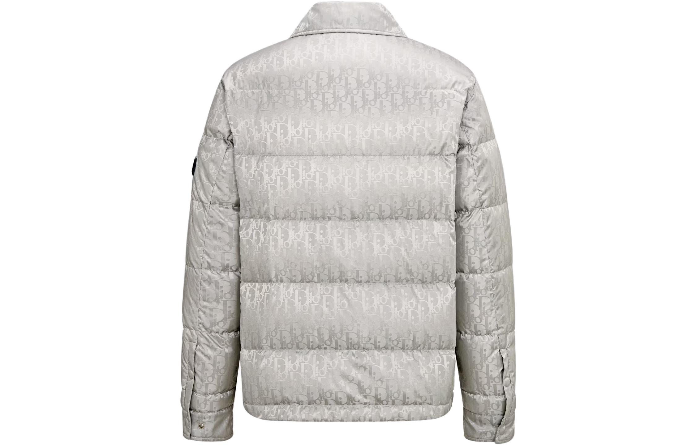 DIOR FW23 Monogram Quilted Long Sleeve Jacket Grey 293C436A446-2C889 圖 3