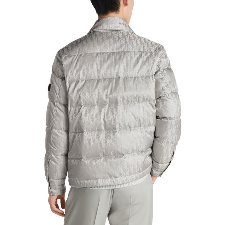DIOR FW23 Monogram Quilted Long Sleeve Jacket Grey 293C436A446-2C889 圖 5