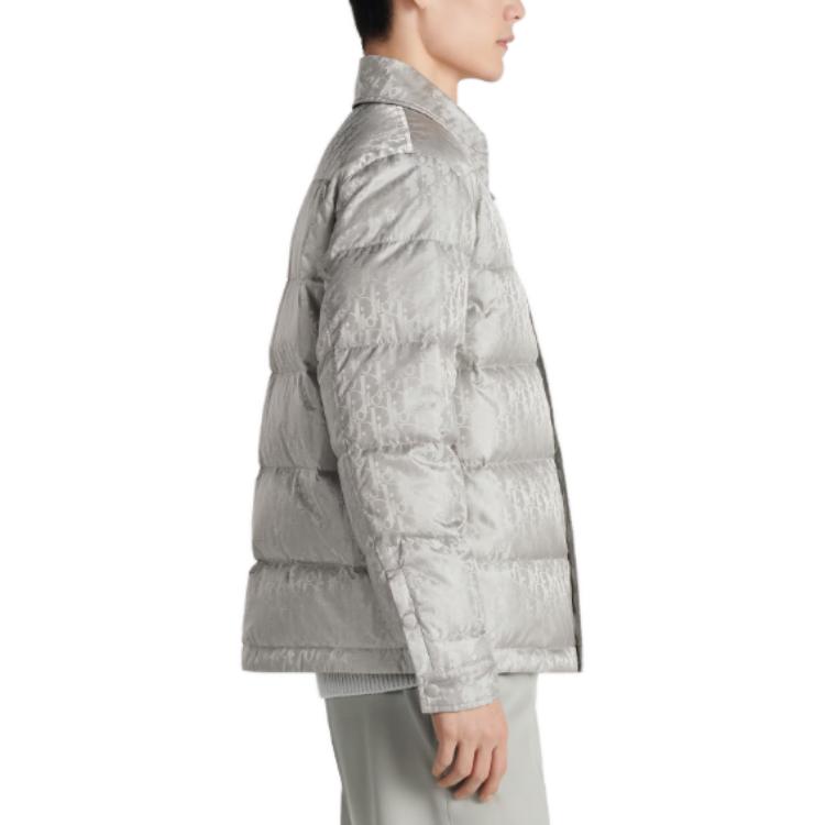 DIOR FW23 Monogram Quilted Long Sleeve Jacket Grey 293C436A446-2C889 圖 6