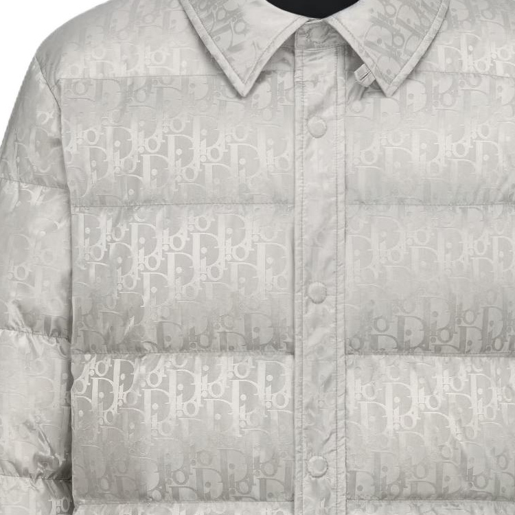 DIOR FW23 Monogram Quilted Long Sleeve Jacket Grey 293C436A446-2C889 圖 8