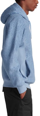 DIOR FW23 Pattern Jacquard Oversized Hoodie Men’s Blue. 113J631A0684-C520 Details for DIOR FW23 Pattern Jacquard Oversized Hoodie Men’s Blue. 113J631A0684-C520