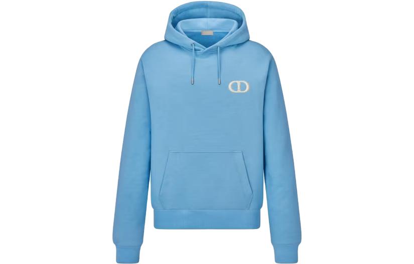 DIOR FW23 Pullover Sweatshirt with Embroidered Logo for Men. 113J698A0531-C571