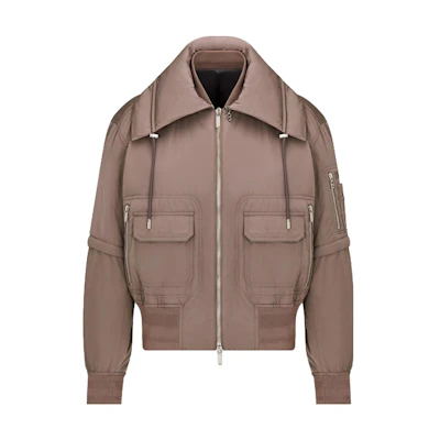 DIOR FW23 Solid Color Zip Casual Long Sleeve Jacket - Brown 343C402A5935-C785