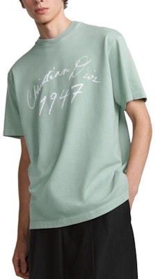 DIOR FW24 綠色寬鬆字母Logo設計T恤 493J696G0554-C580 Purchase DIOR FW24 綠色寬鬆字母Logo設計T恤 493J696G0554-C580