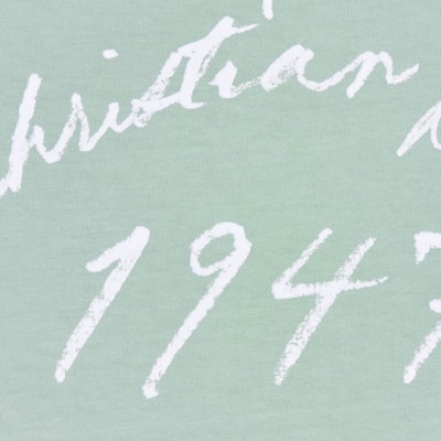 DIOR FW24 綠色寬鬆字母Logo設計T恤 493J696G0554-C580 Sizing DIOR FW24 綠色寬鬆字母Logo設計T恤 493J696G0554-C580