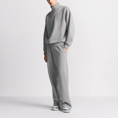 DIOR FW24 Pantalones Jogger de Algodón Gris con Logo Bordado. 513J132A0531-C878 Details for DIOR FW24 Pantalones Jogger de Algodón Gris con Logo Bordado. 513J132A0531-C878