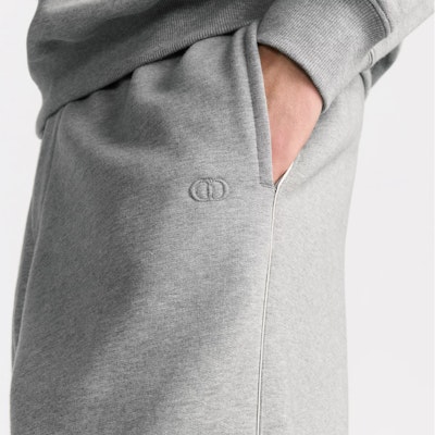 DIOR FW24 Pantalones Jogger de Algodón Gris con Logo Bordado. 513J132A0531-C878 Sizing DIOR FW24 Pantalones Jogger de Algodón Gris con Logo Bordado. 513J132A0531-C878