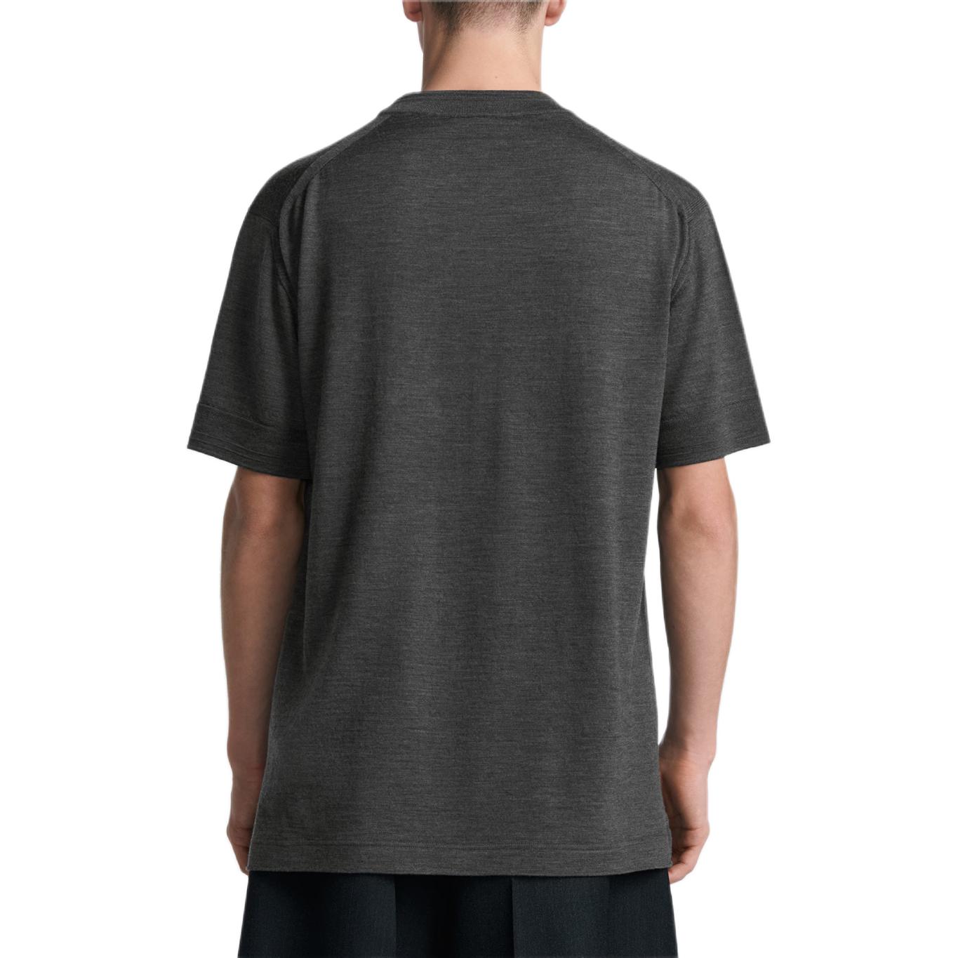 Purchase 디올 FW24 그레이 크루넥 티셔츠 - 로고 자수 및 솔리드 컬러. 493M600AT859-C888