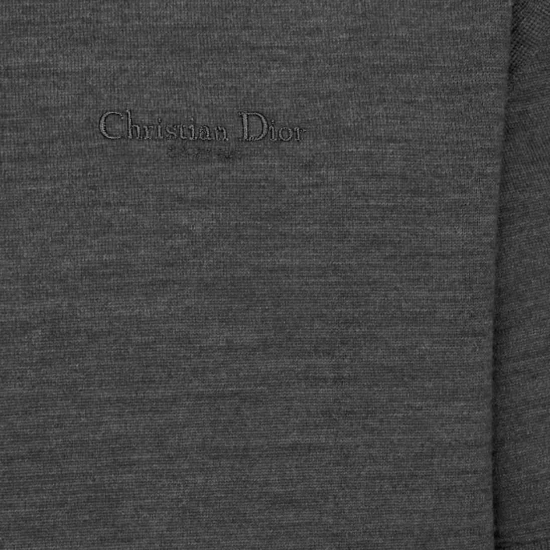 Details for 디올 FW24 그레이 크루넥 티셔츠 - 로고 자수 및 솔리드 컬러. 493M600AT859-C888