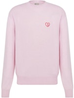 DIOR FW24 Pink Animal Pattern Jacquard Cashmere Sweater Long Sleeve. 493M651AT865-C483 DIOR FW24 Pink Animal Pattern Jacquard Cashmere Sweater Long Sleeve. 493M651AT865-C483