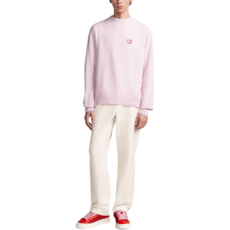 Details for 디올 FW24 핑크 애니멀 패턴 자카드 캐시미어 긴팔 스웨터. 493M651AT865-C483