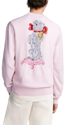 디올 FW24 핑크 애니멀 패턴 자카드 캐시미어 긴팔 스웨터. 493M651AT865-C483 Sizing 디올 FW24 핑크 애니멀 패턴 자카드 캐시미어 긴팔 스웨터. 493M651AT865-C483