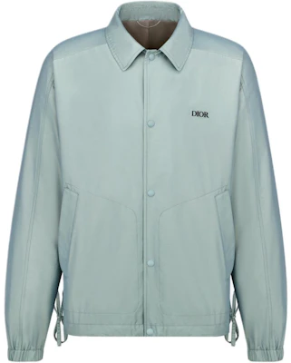 DIOR FW24 蓝色刺绣标志纽扣长袖夹克 493C409A6217-C588 Buy DIOR FW24 蓝色刺绣标志纽扣长袖夹克 493C409A6217-C588