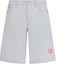 Order DIOR FW24 Grey Shorts with Logo, Heart Embroidery & Zipper Design. 313D008D384X-C883