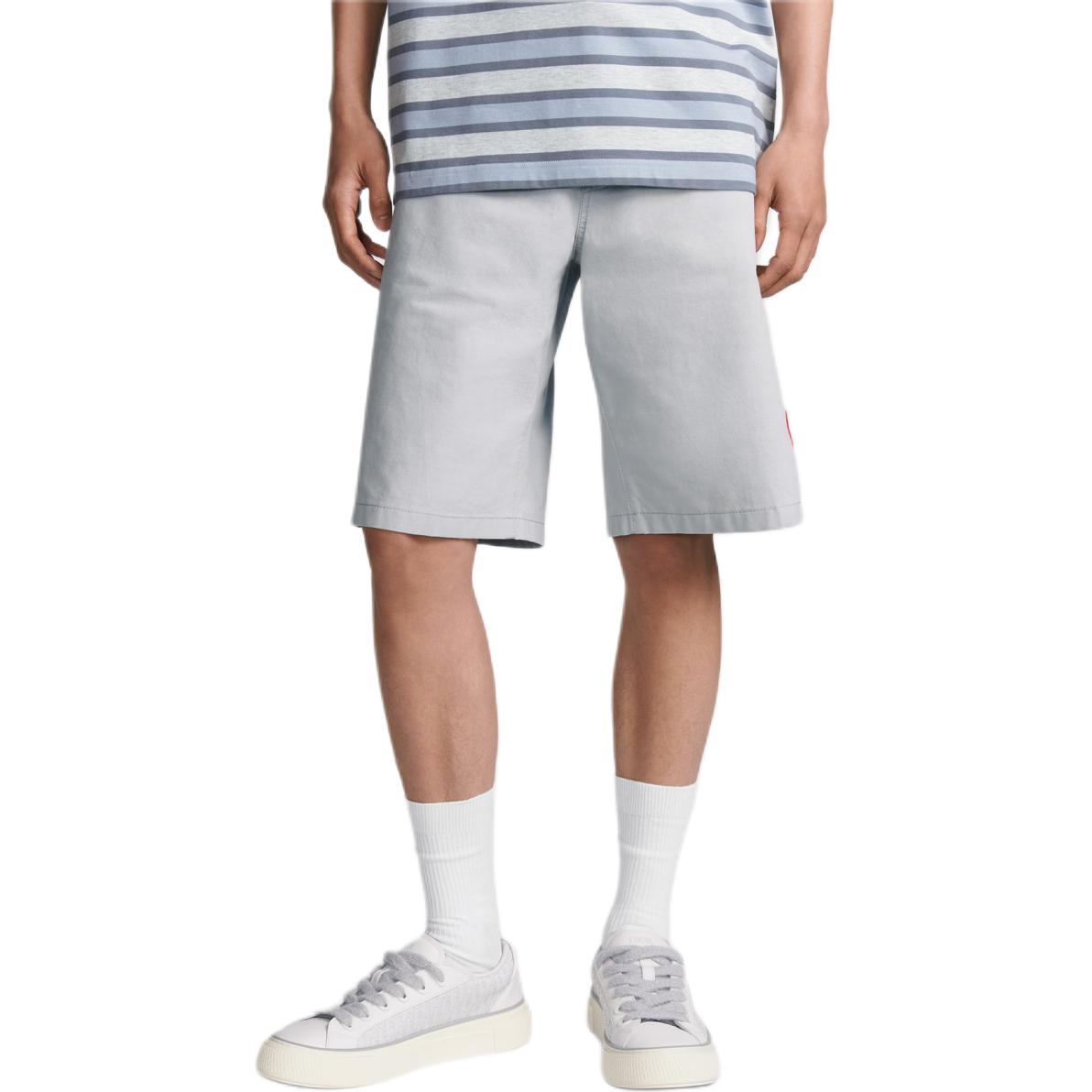 Purchase DIOR FW24 Pantalones Cortos Grises con Logo, Bordado de Corazón y Cremallera. 313D008D384X-C883