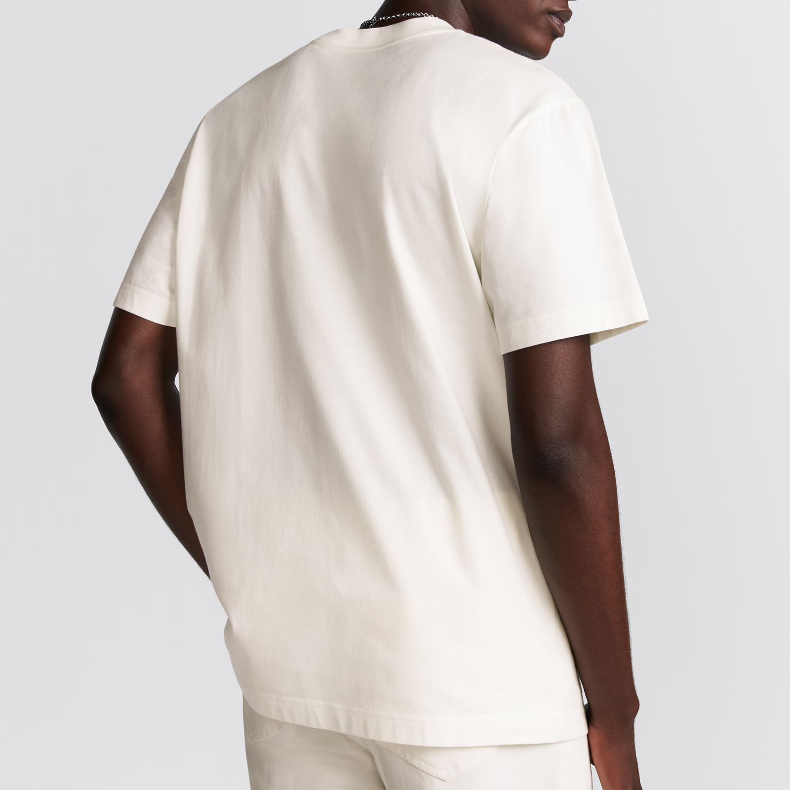 Purchase DIOR FW24 心形Logo刺繡寬鬆版型男款白色T恤 493J696E0677-C083