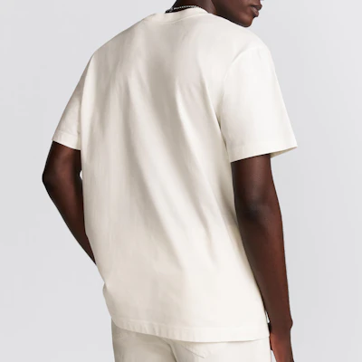 DIOR FW24 心形Logo刺繡寬鬆版型男款白色T恤 493J696E0677-C083 Purchase DIOR FW24 心形Logo刺繡寬鬆版型男款白色T恤 493J696E0677-C083