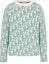 Buy Suéter de punto DIOR FW24 Logo cuello redondo verde claro. 493M635AT847-C086